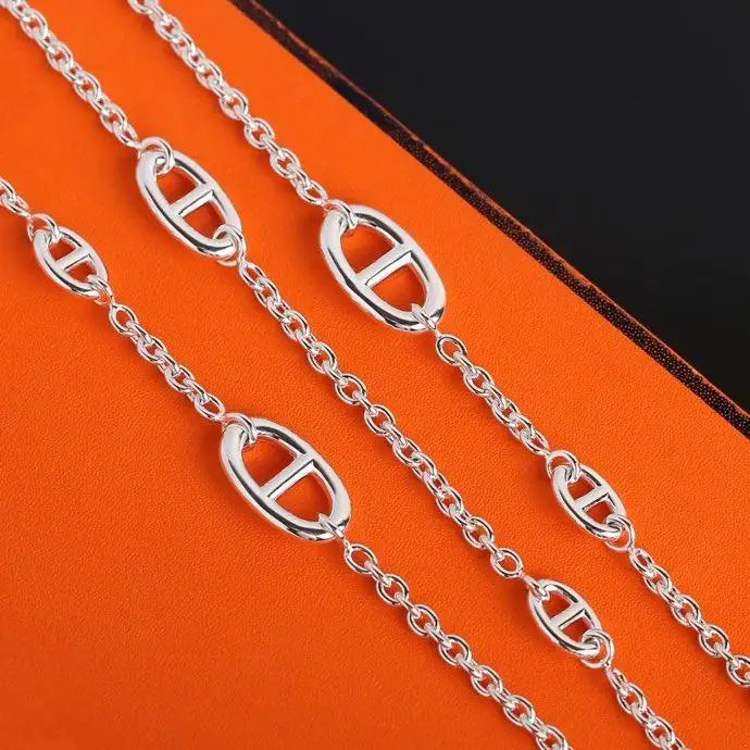 Silver shoulder chain