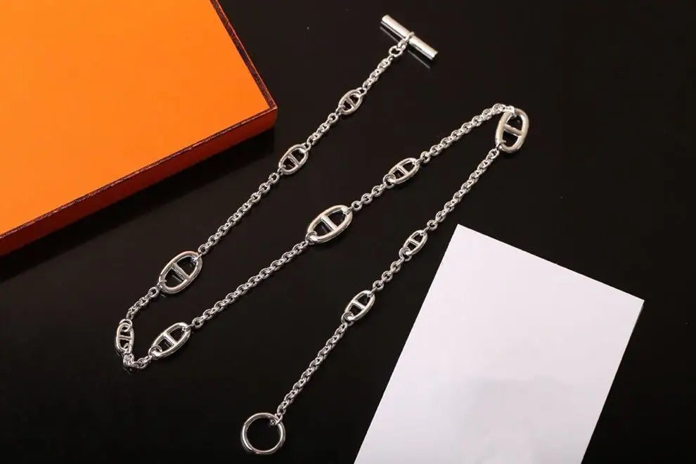 Silver shoulder chain