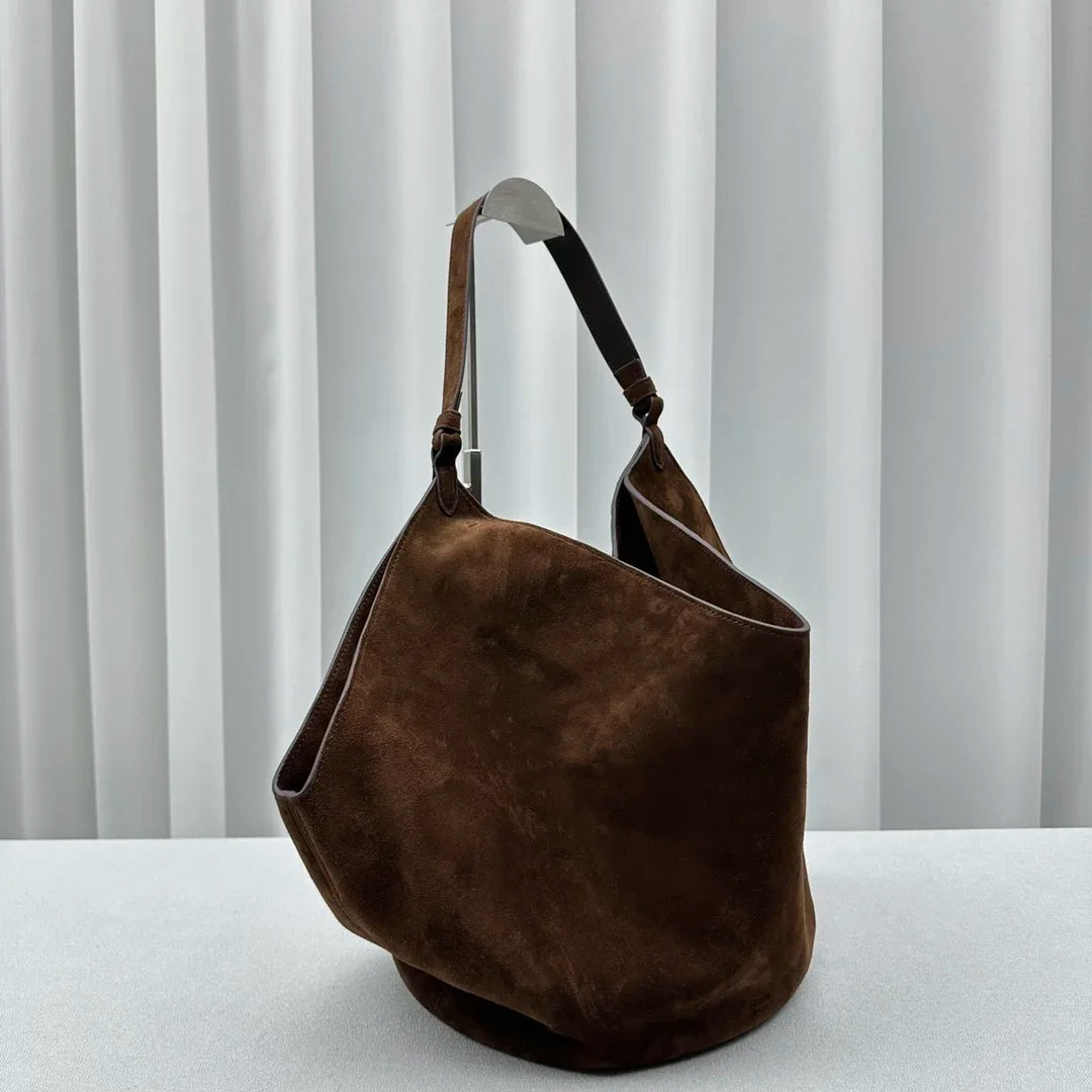 Medium Lotus suede tote