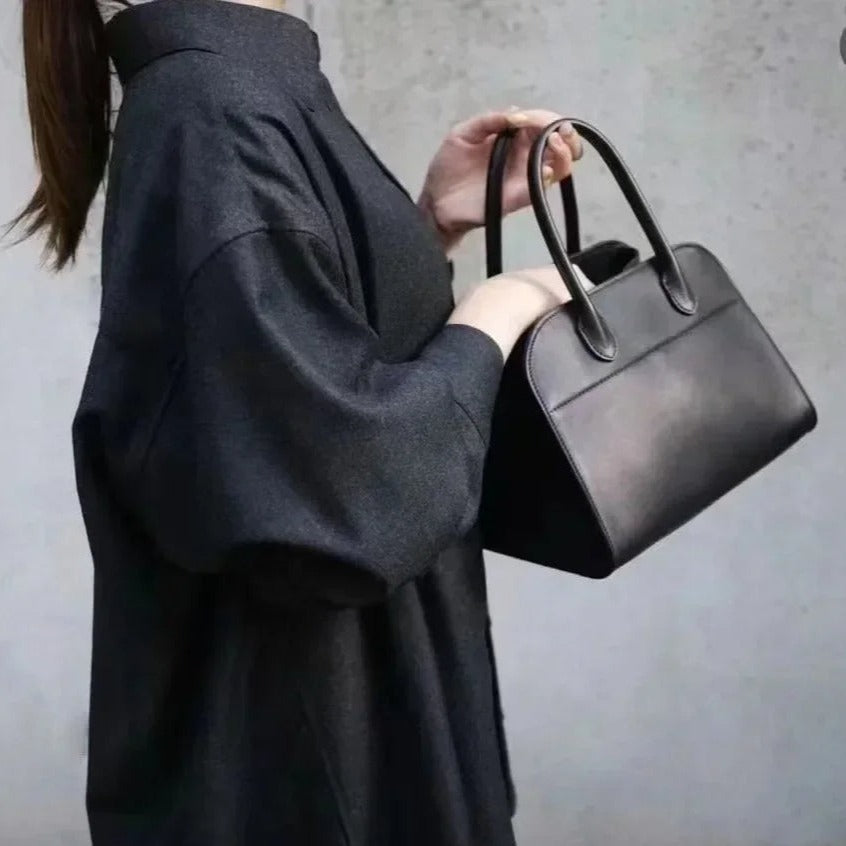 Autumn Leather tote bag