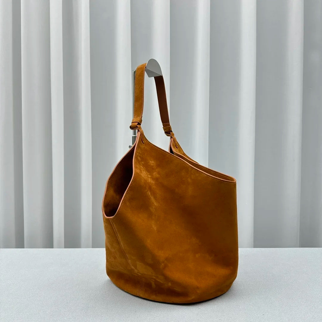 Medium Lotus suede tote