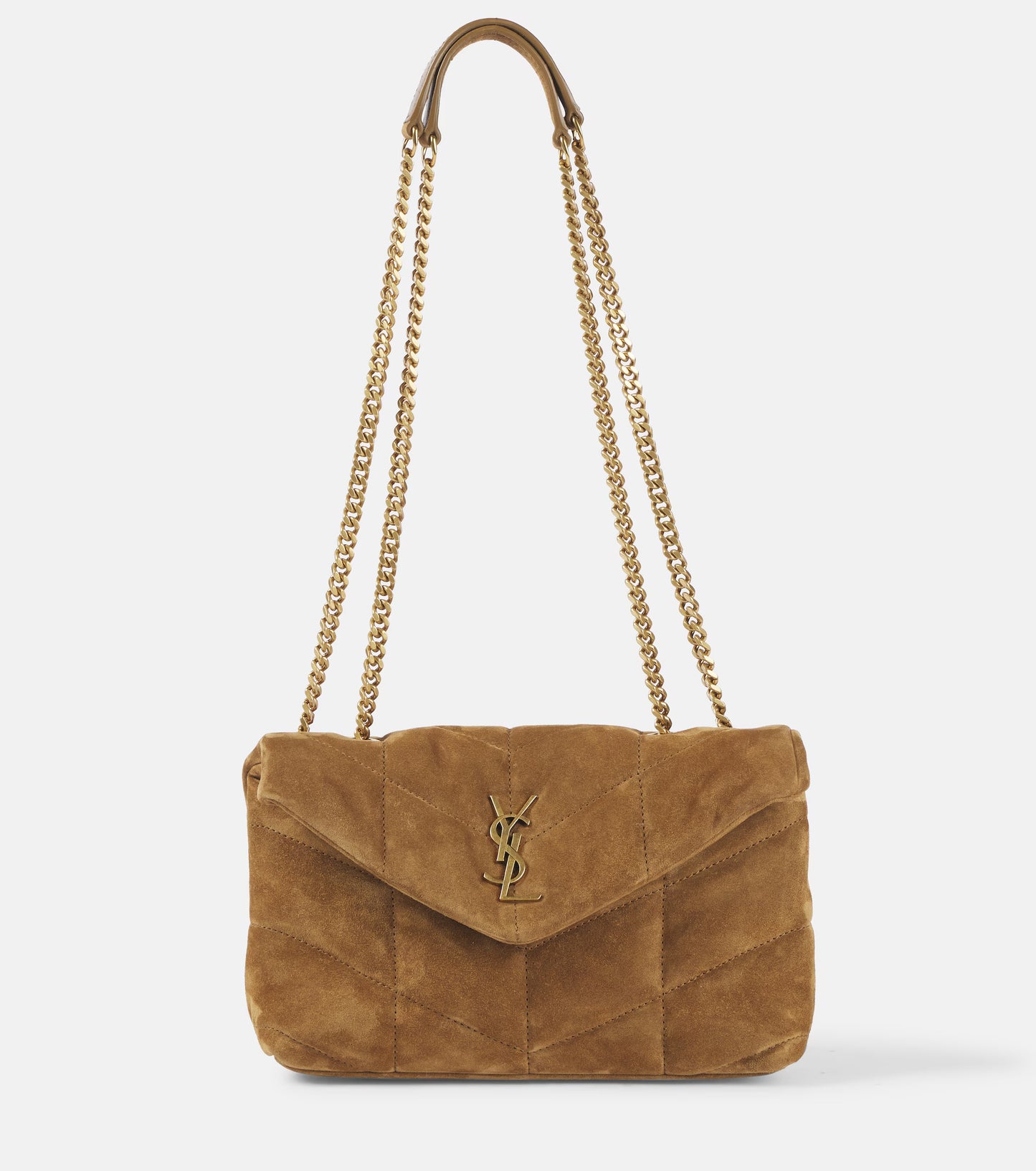 Toy suede shoulder bag