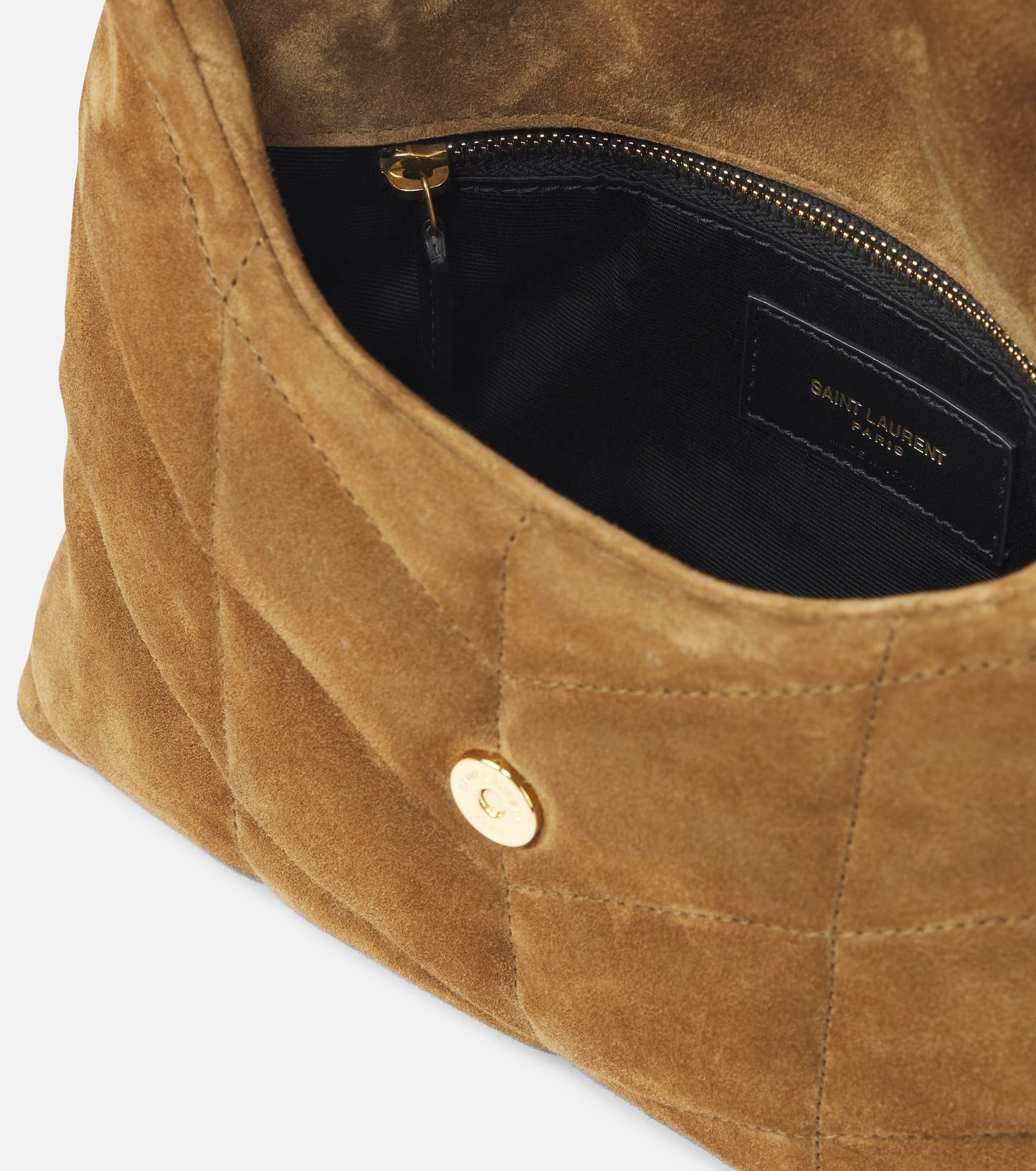 Toy suede shoulder bag