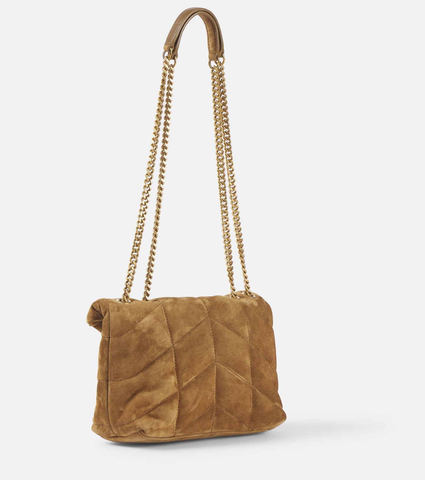 Toy suede shoulder bag