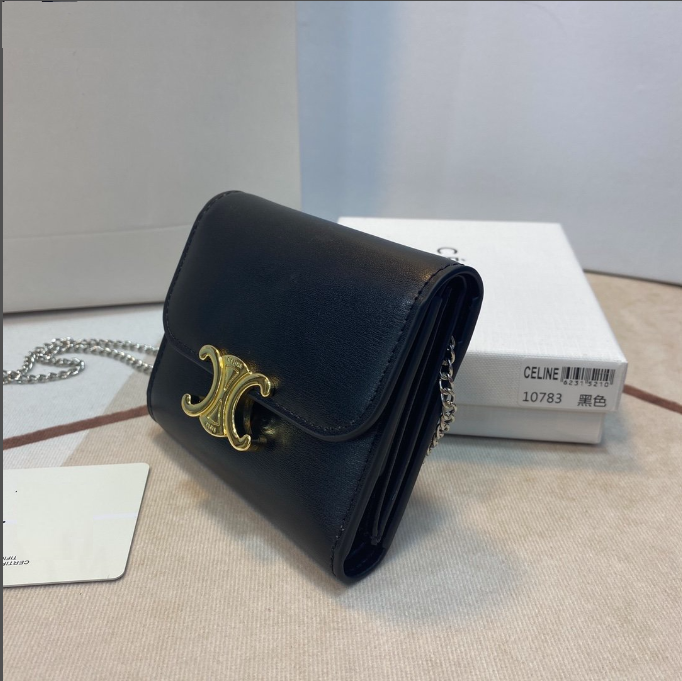 Calfskin Small Triomphe Wallet